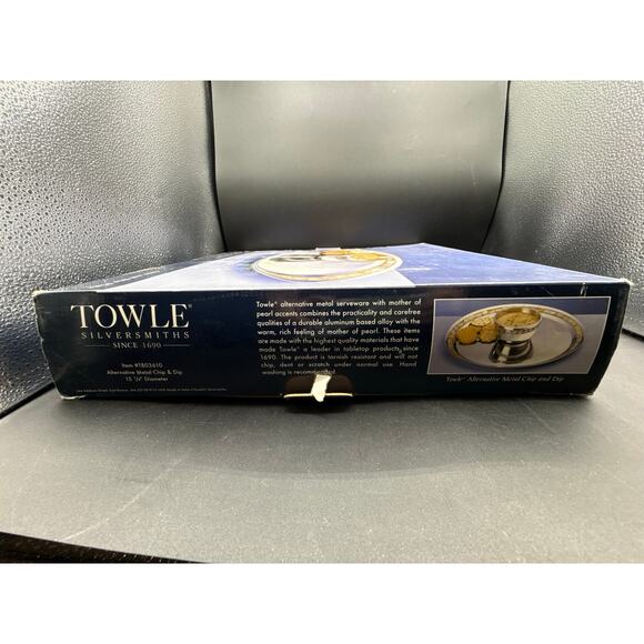 Towle Silversmiths Metal Chip/Dip Tray - new in box - Picture 2 of 4